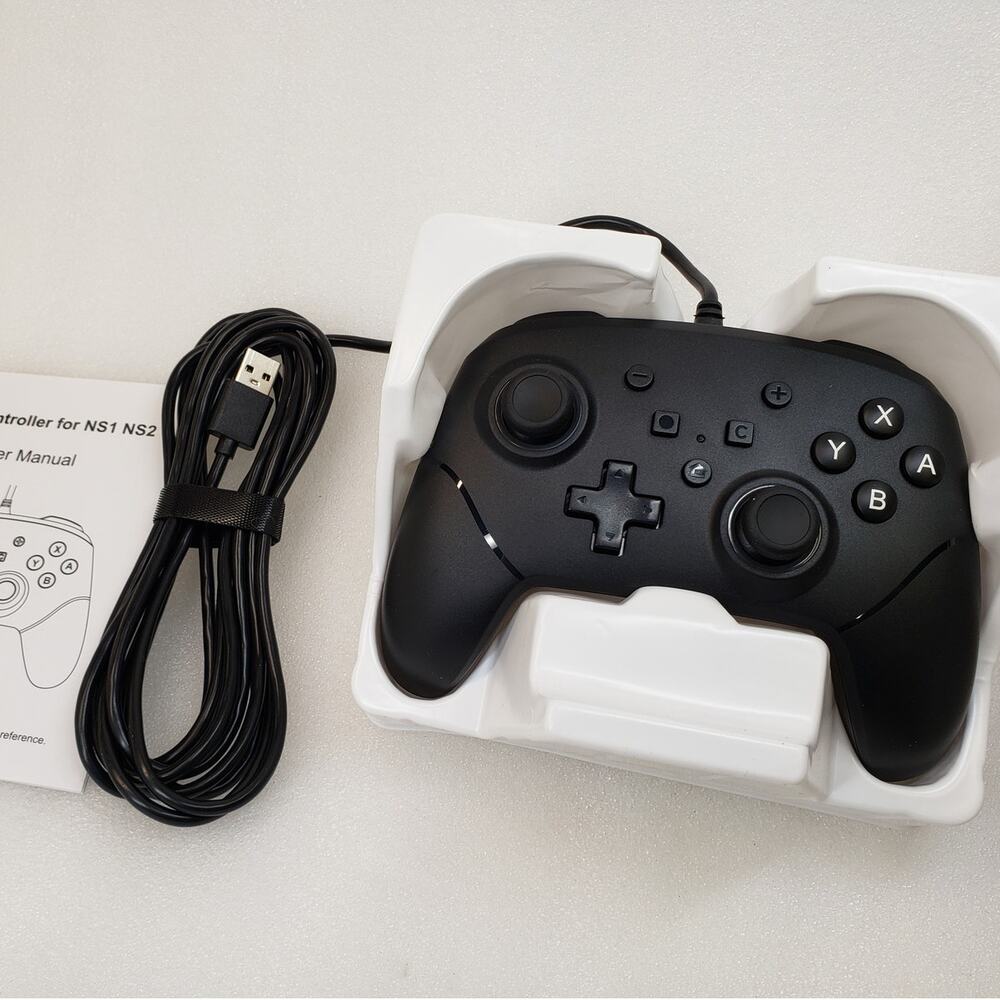 Wired Pro Controller for Switch 2 / Switch 1 / Windows PC (RGB Lighting)